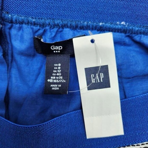 Gap NWT Womens Size 8 Multi-Color Striped Elastic Waist Lined Short Skirt - Picture 2 of 6